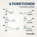 PAROWAU Hundeleine 3m + Hundespielzeug Ball (Grün)